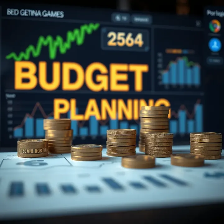 Conceptual illustration of budget management strategies with currency symbols and charts