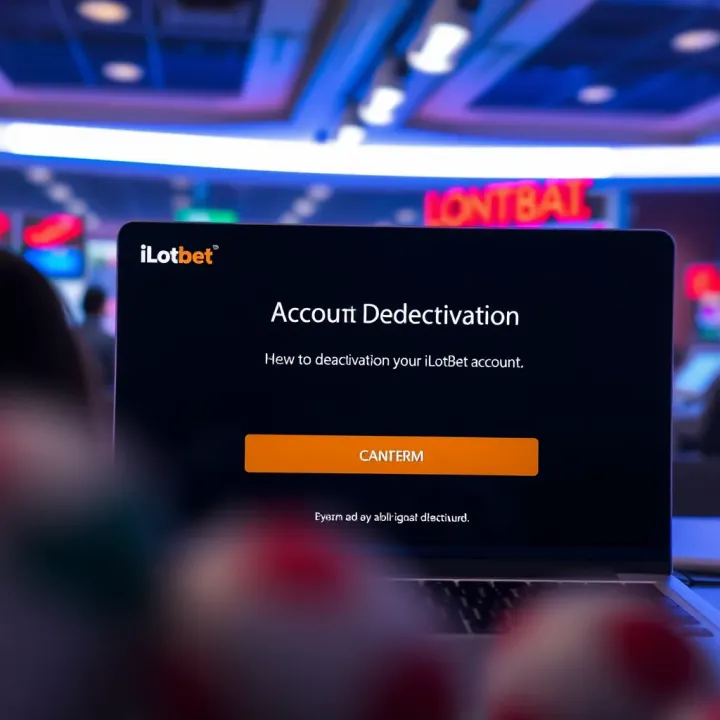 Confirmation screen for account deactivation with options to confirm or cancel