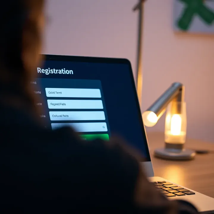 Registration form on iLotBet online platform displaying required fields