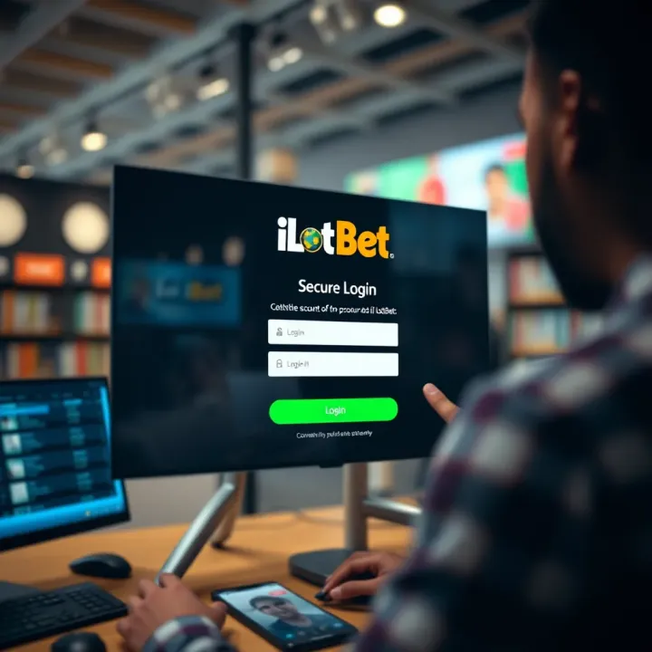 Secure login interface for accessing iLotBet sports betting account