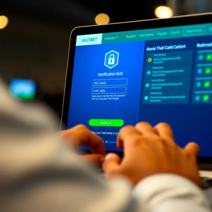 Visual representation of account verification and secure login on the Ilotbet platform