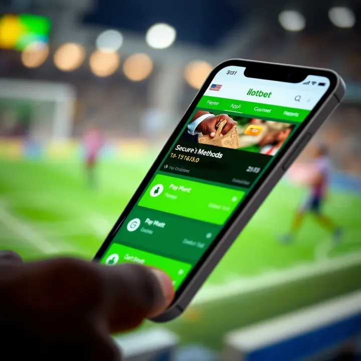 Mobile screen illustrating secure Nigerian payment options available on Ilotbet app