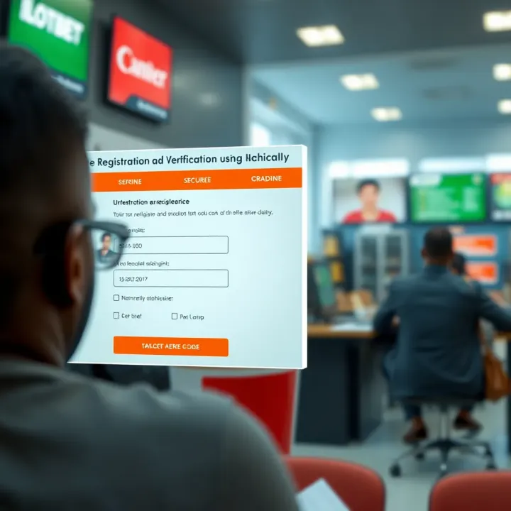 Visual guide showing secure registration and verification steps using Ilotbet area code for Nigerian users