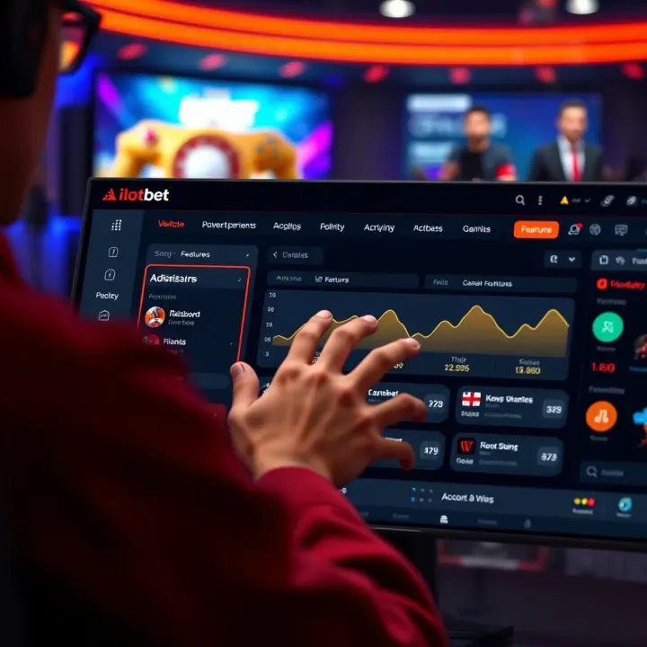 User navigating Ilotbet Aviator dashboard highlighting key features for enhanced gameplay