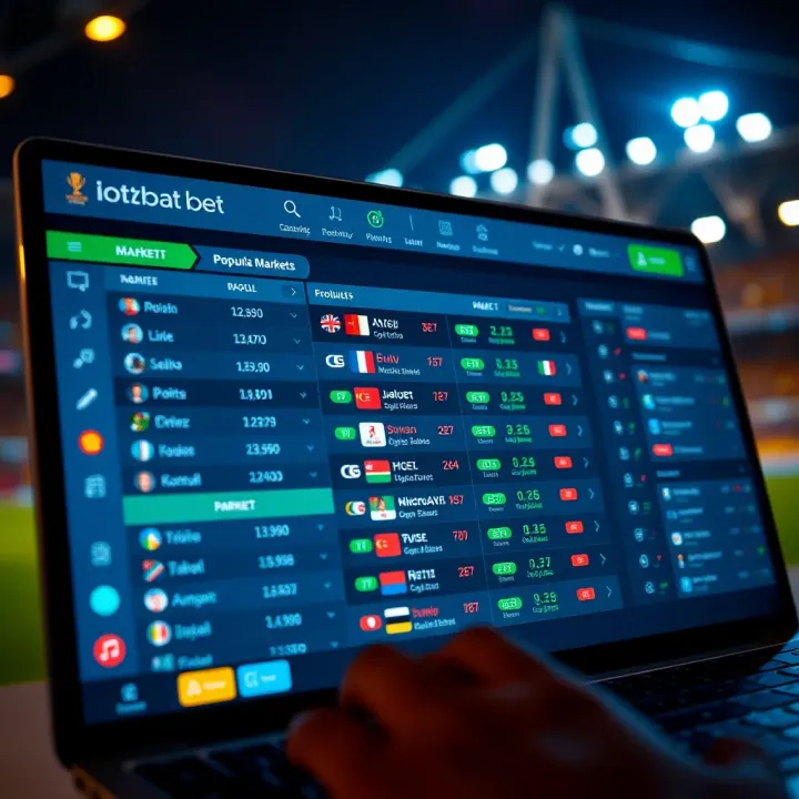 Interactive betting interface showcasing popular markets for Africa World Cup qualifiers on Ilotbet platform