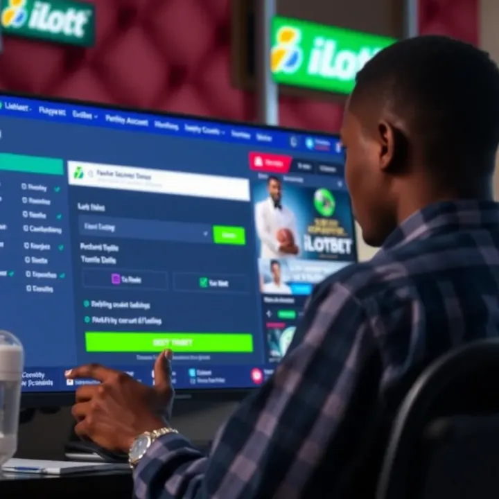 User verifying account details on iLotBet platform for bonus withdrawal