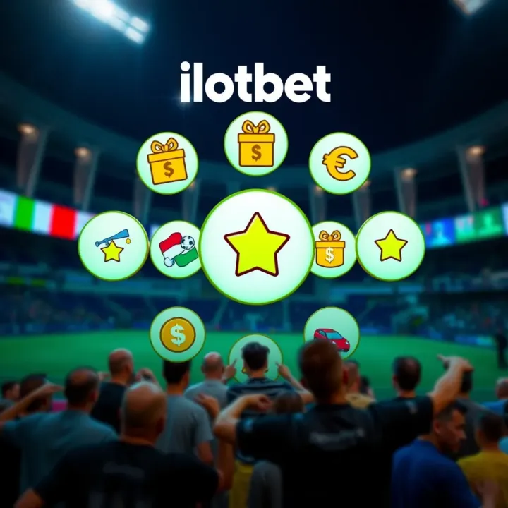 Graphic depicting a collection of bonuses and discounts icons relevant to sports betting in Nigeria