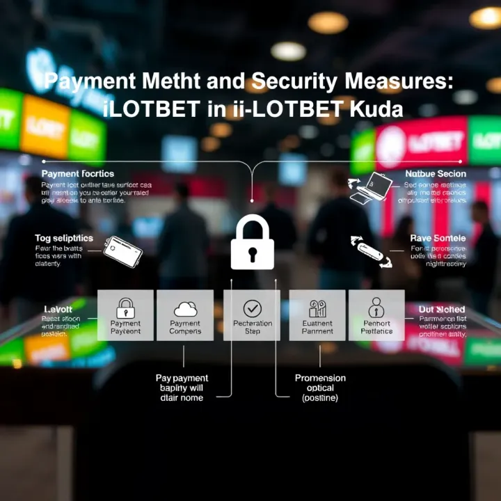 Diagram illustrating payment options and security features in iLOTBET Kuda
