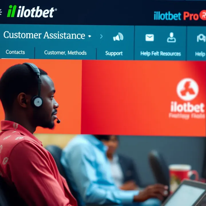 Customer support options on ilotbet Pro showing contact methods and help resources