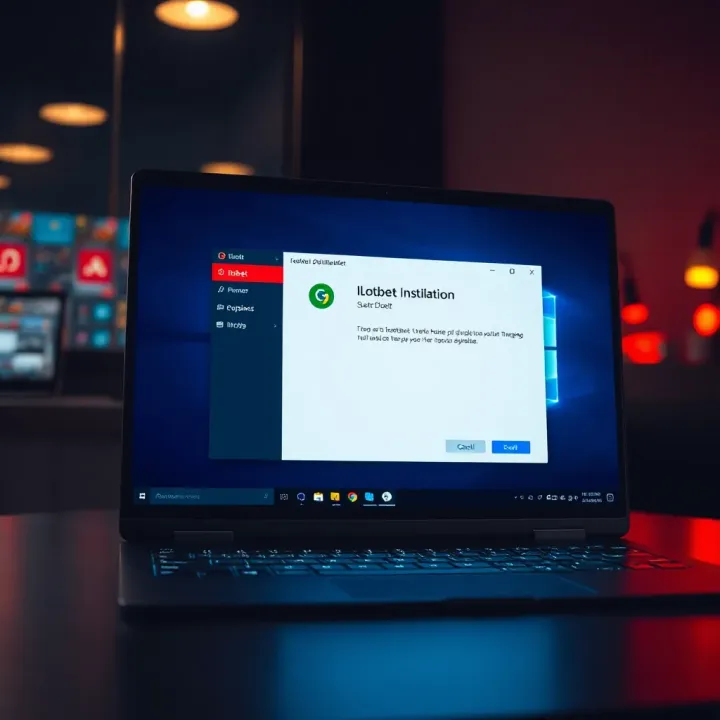 Windows desktop displaying Ilotbet application installation window