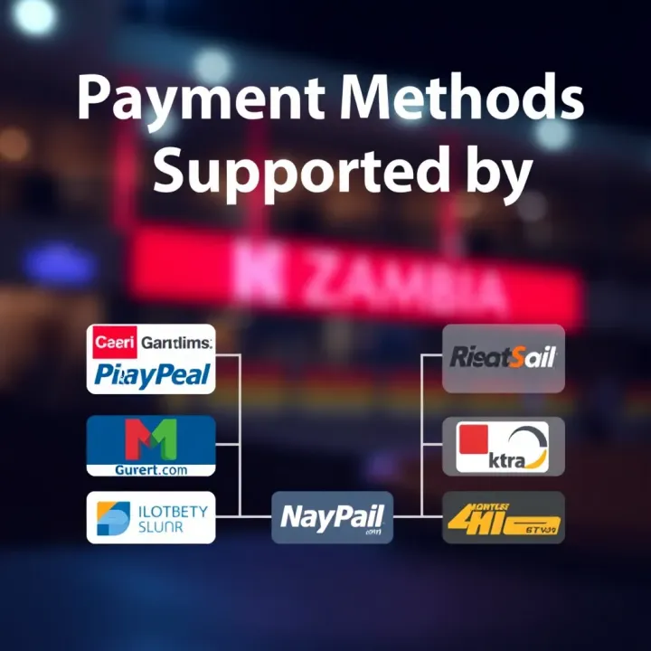 Graphic illustrating multiple payment options available for transactions on Ilotbet Zambia