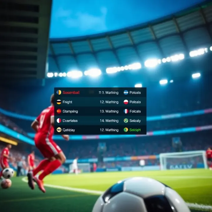 Illustration of a football stadium with various live betting market options highlighted