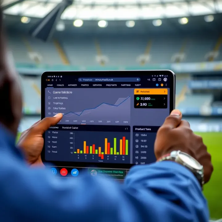 Screenshot showing Mines Predictor APK interface with game predictions and analytics