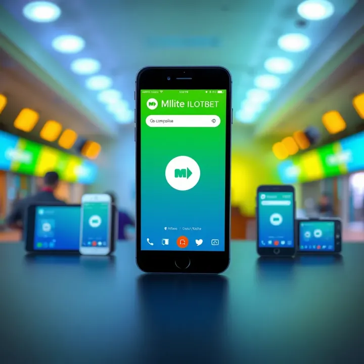 Illustration showing compatibility of the Mlite Ilotbet platform with various mobile devices in Nigeria