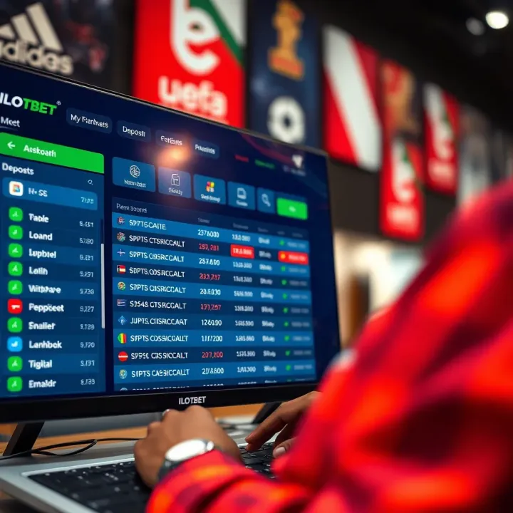 Dashboard displaying various sports betting markets and deposit options in Nigerian naira