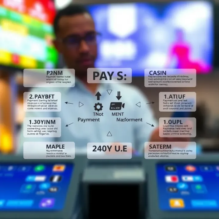 Diagram showing payment methods and legal elements relevant to Nigerian online gaming