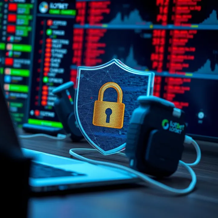 Illustration of secure data protection representing privacy in online betting