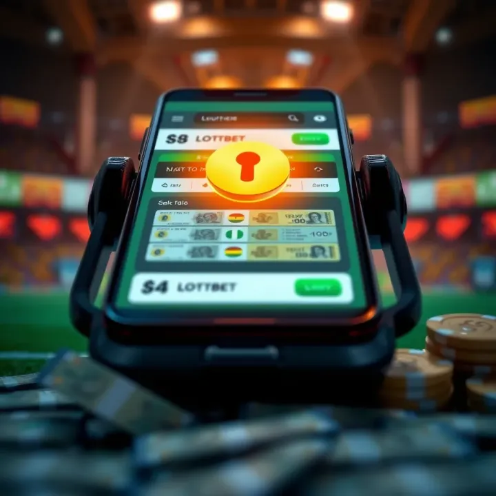 Illustration of a secure mobile betting experience with Nigerian Naira currency symbols