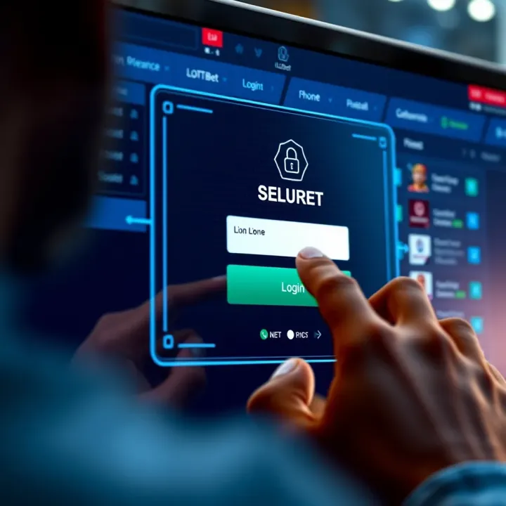 User entering login credentials on a secure online betting platform