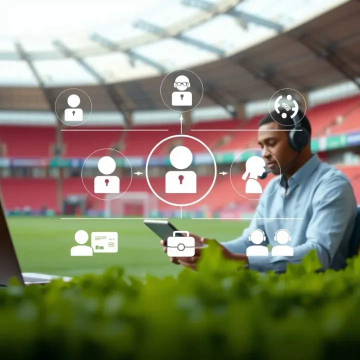 Graphic displaying secure payment methods and customer support icons for betting platforms