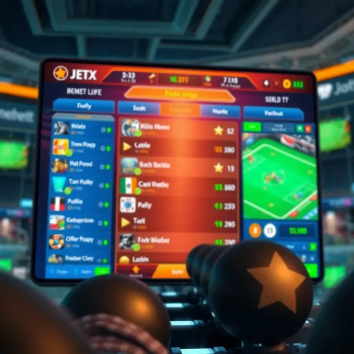 Illustration showing the dynamic gameplay interface of Ilotbet JetX with vibrant graphics and betting options