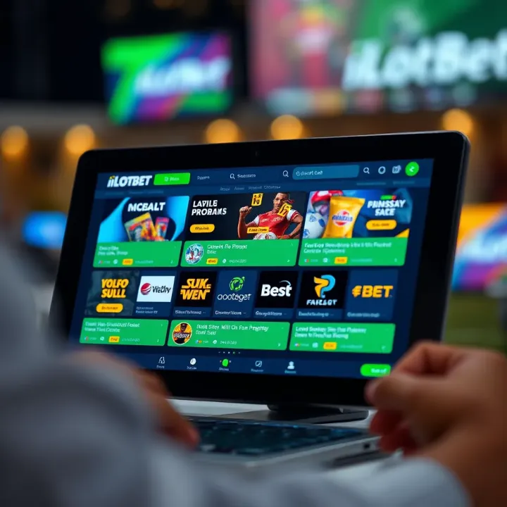 Display of various online betting promotion offers on a digital device screen