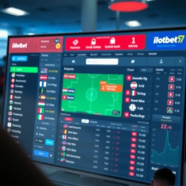 Dashboard showing various sports betting markets on Ilotbet platform