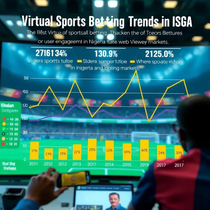 Graphical representation of virtual sports betting trends and user engagement in Nigerian online markets