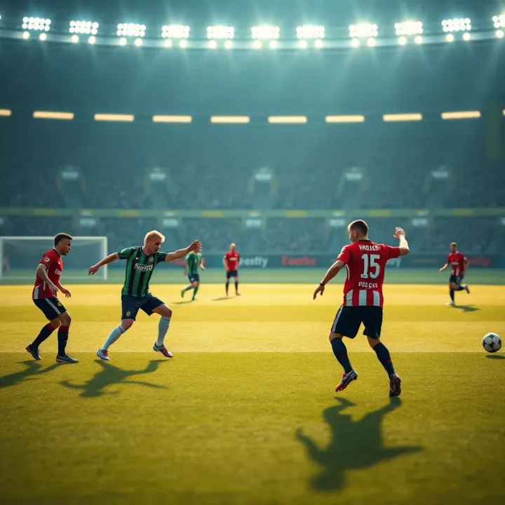 Wales Premier League teams competing on a vibrant football pitch showcasing tactical formations and team strategies