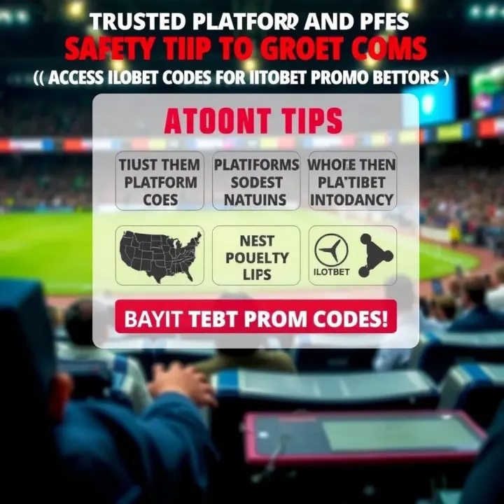 Trusted Platforms and Safety Tips to Access Ilotbet Promo Codes Graphic showing trusted online platforms and tips to safely access Ilotbet promo codes